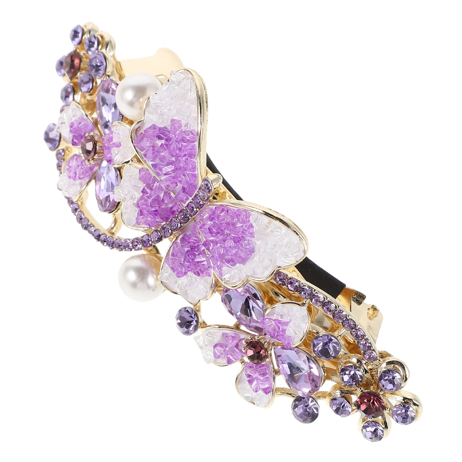 Women'S Formal Day Wear - Elegant Rhinestone Ponytail Holder for Women