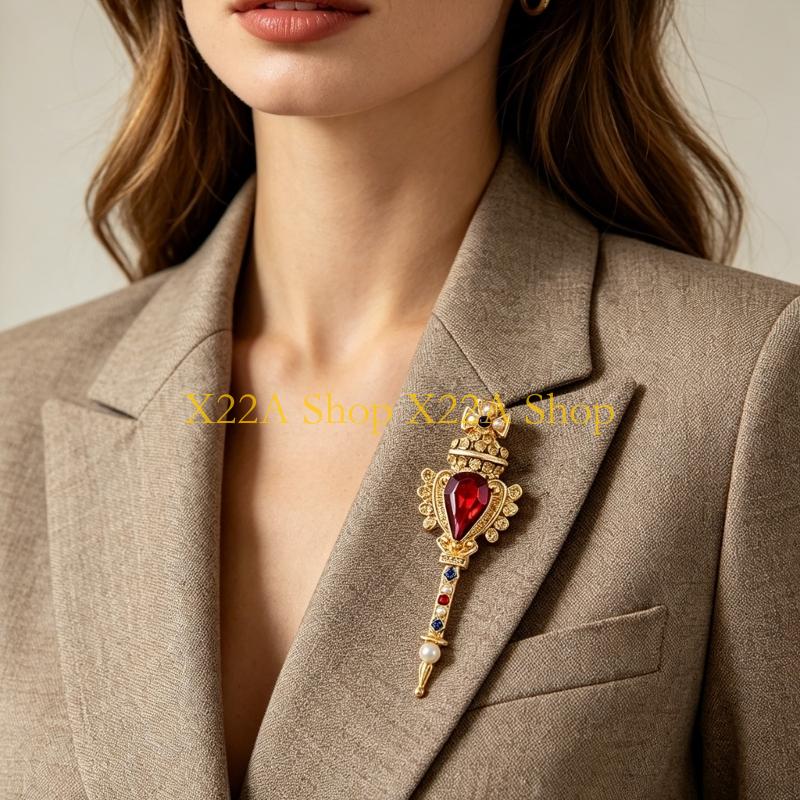 Unique Retro Magical Wand Broo - огляд і ціна Formal Wear Jewelry For Women