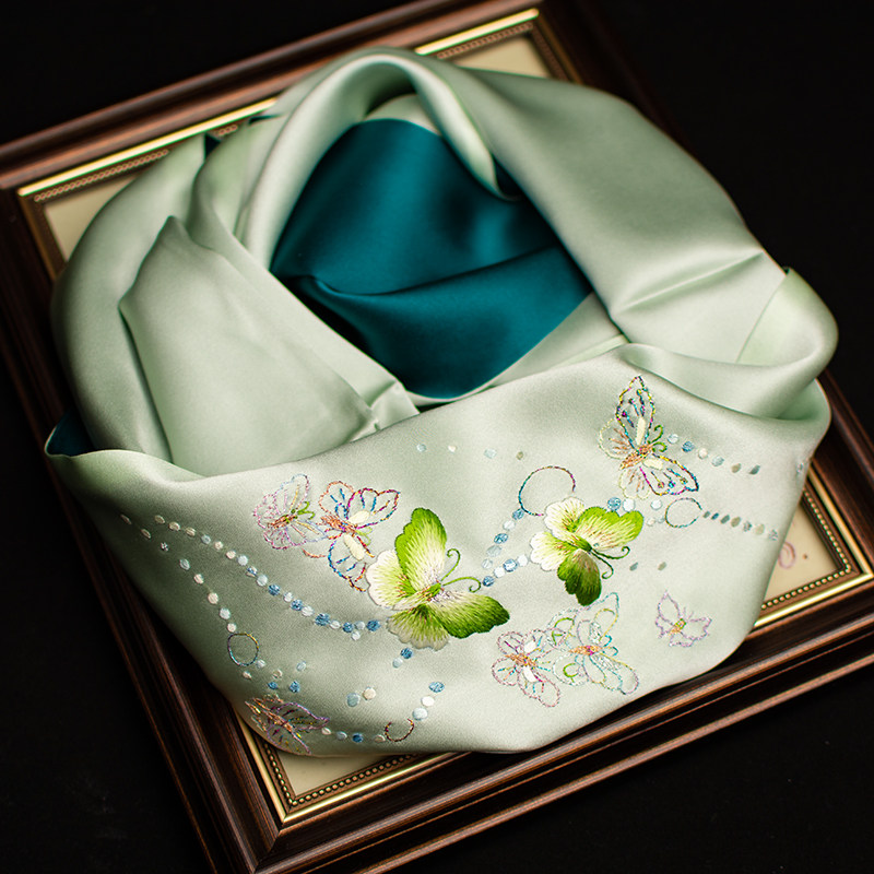 Pure Silk Suzhou Embroidery Sc - огляд і ціна Scarf Silk Neck