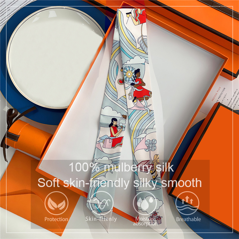 Women 100% Mulberry Silk Scarf - огляд і ціна Scarf Silk Neck