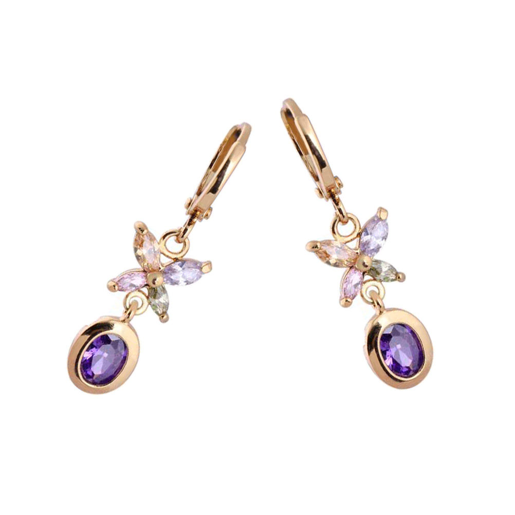 1Pair Women Zircon Earrings Ci - огляд і ціна Formal Wear Jewelry For Women