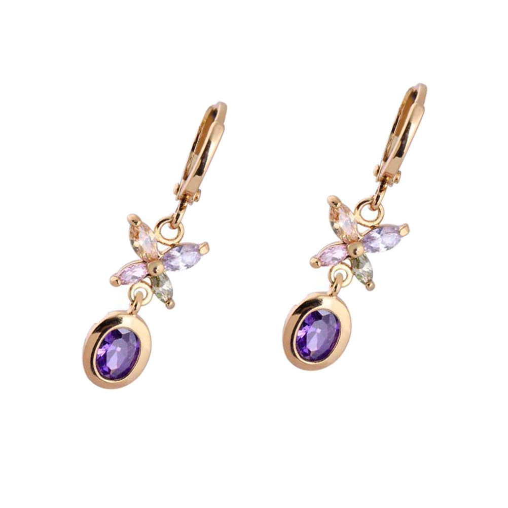 1Pair Women Zircon Earrings Ci - огляд і ціна Formal Wear Jewelry For Women