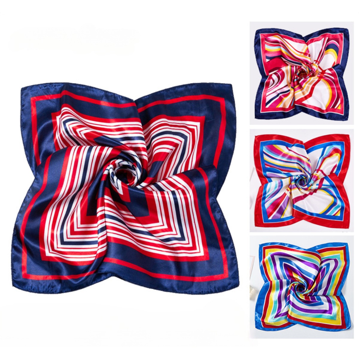 50*50cm Square Silk Scarves Sc - огляд і ціна Scarf Silk Neck