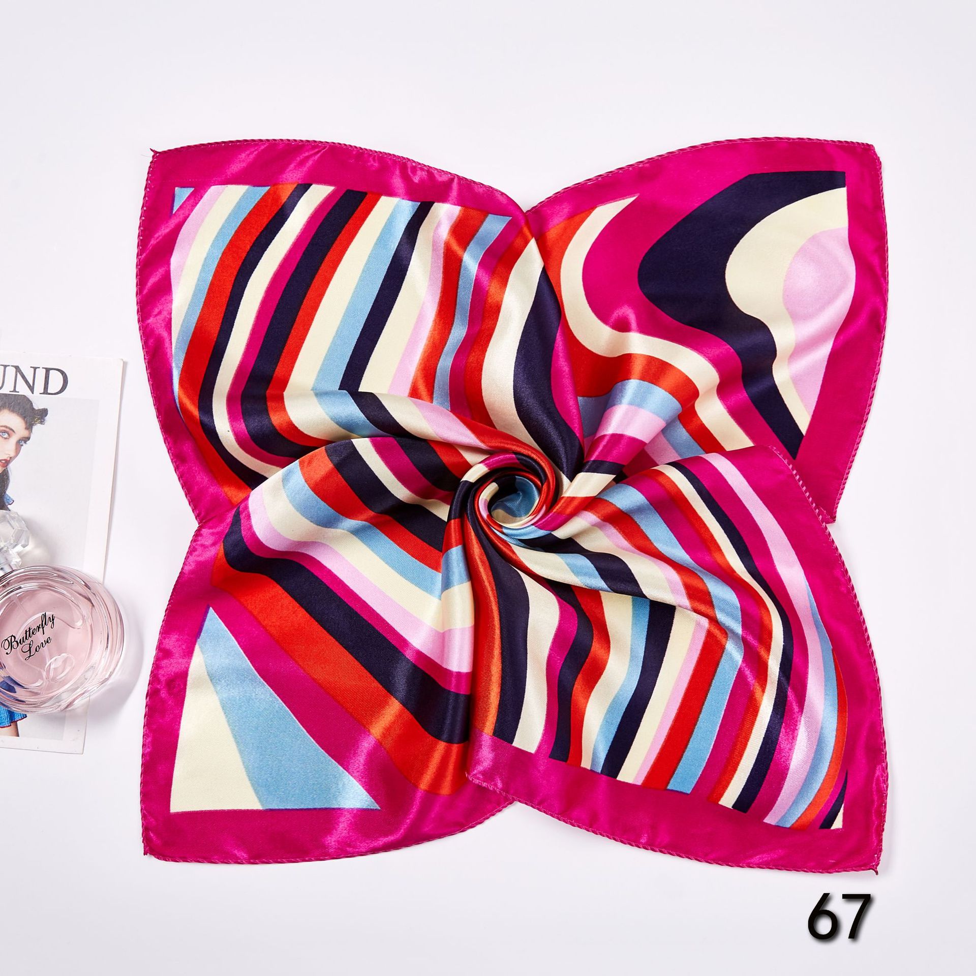 50*50cm Square Silk Scarves Sc - огляд і ціна Scarf Silk Neck