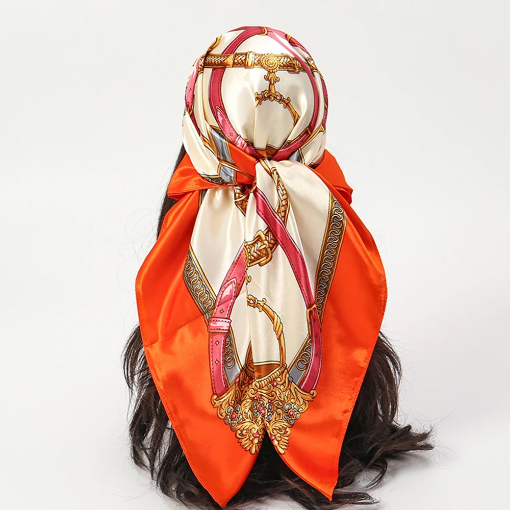 Fashion Scarves 90*90cm Women  - огляд і ціна Scarf Silk Neck