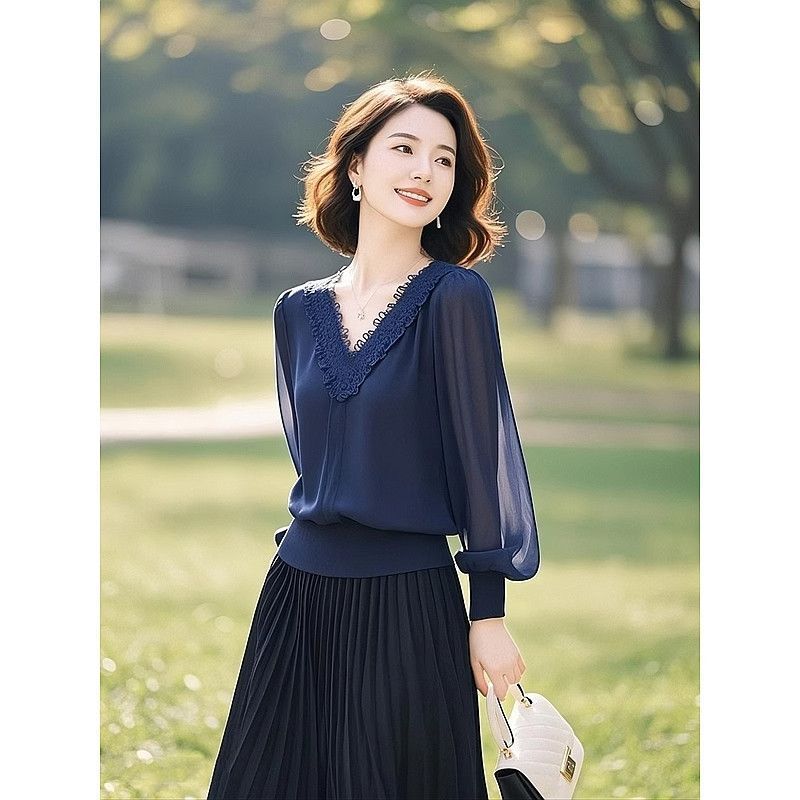 Spring Autumn Office Lady Lace - огляд і ціна Women'S Formal Wear Blouse