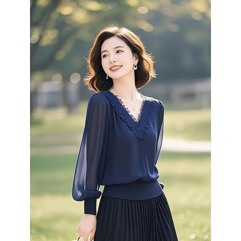 Spring Autumn Office Lady Lace - огляд і ціна Women'S Formal Wear Blouse