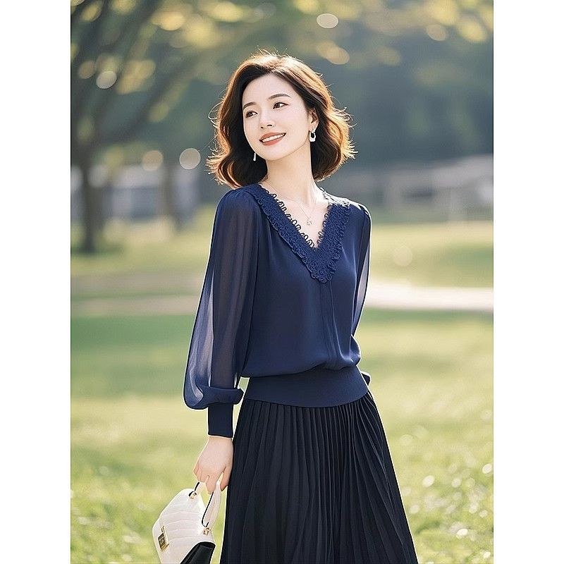 Spring Autumn Office Lady Lace - огляд і ціна Women'S Formal Wear Blouse