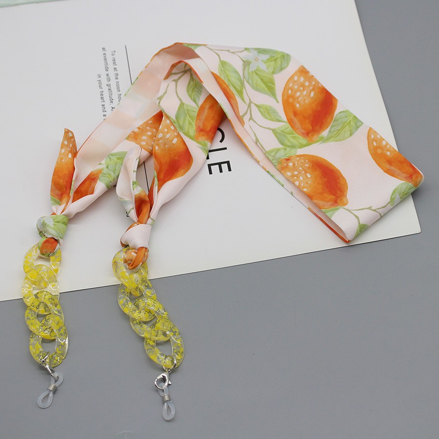 Bohemia Print Silk Scarf Glass - огляд і ціна Scarf Silk Neck