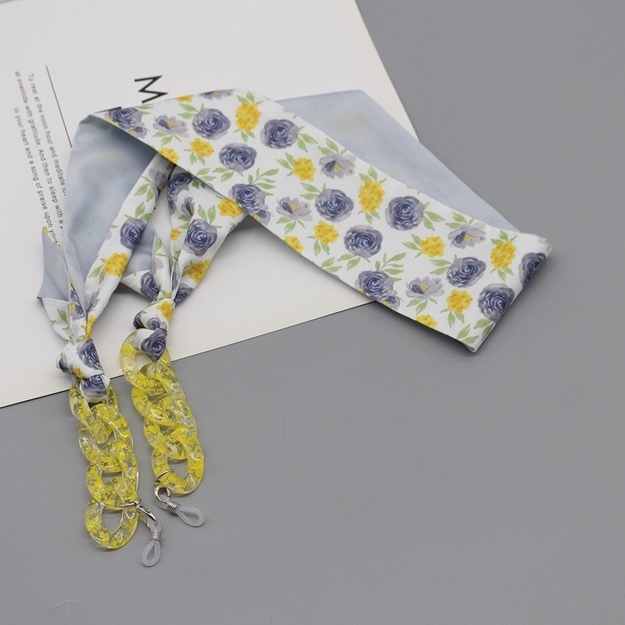 Bohemia Print Silk Scarf Glass - огляд і ціна Scarf Silk Neck